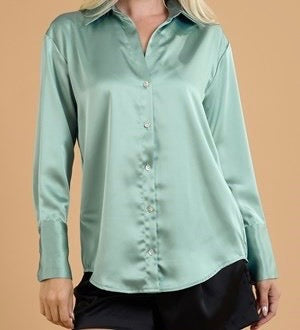 Long Sleeve Mint Shirt