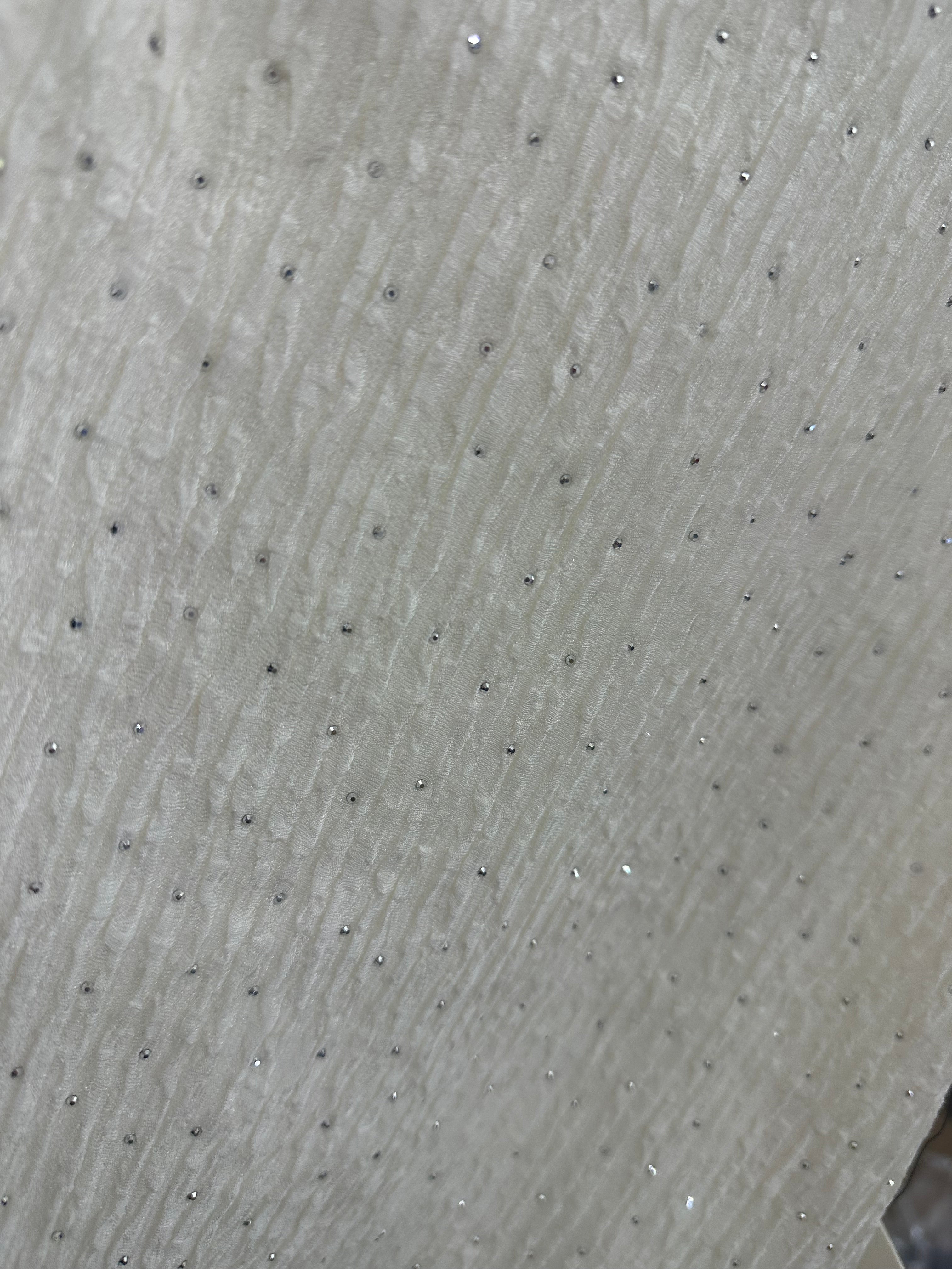 Rhinestone Crop Top Set