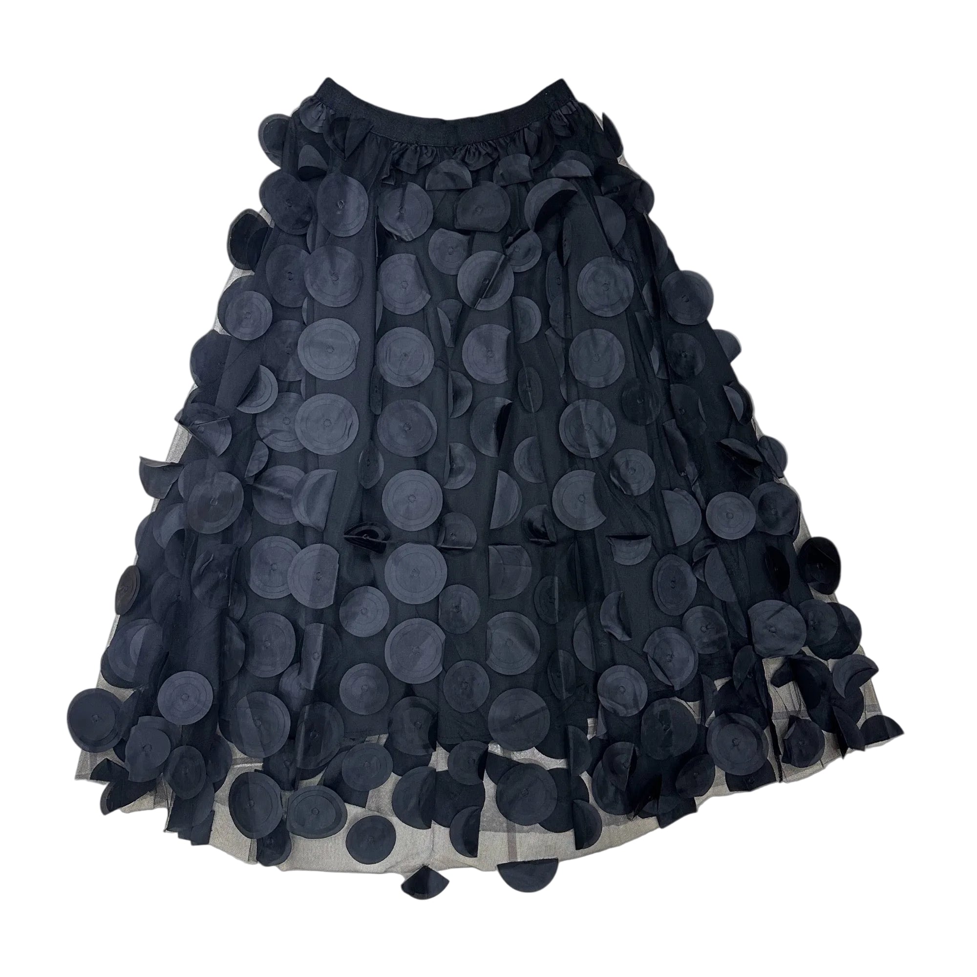 Polka dot mesh skirt CT9817