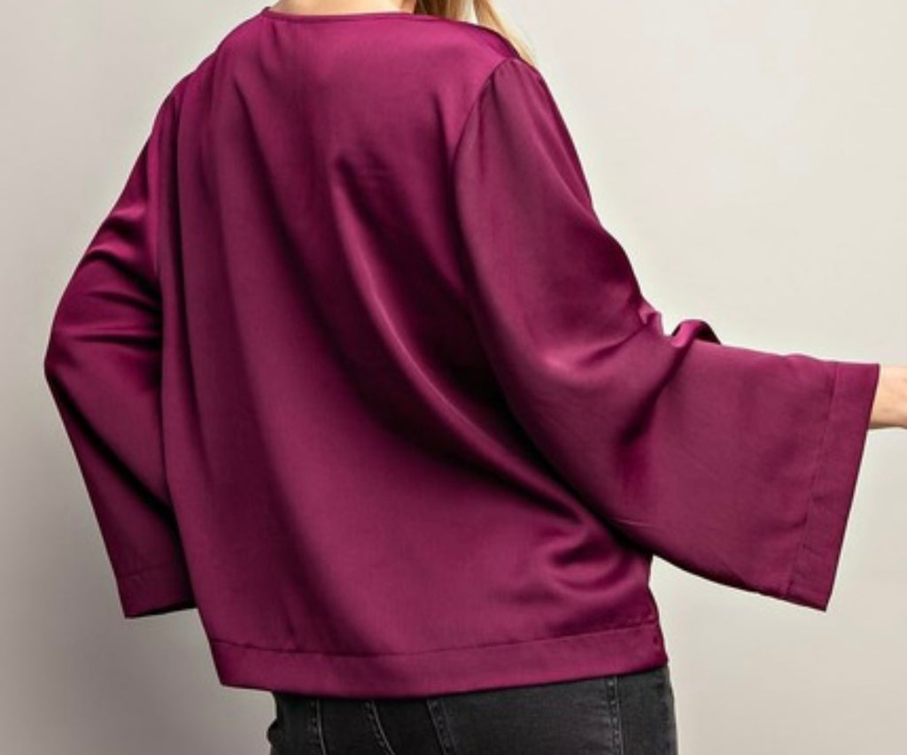 Satin V Neck  GT7297