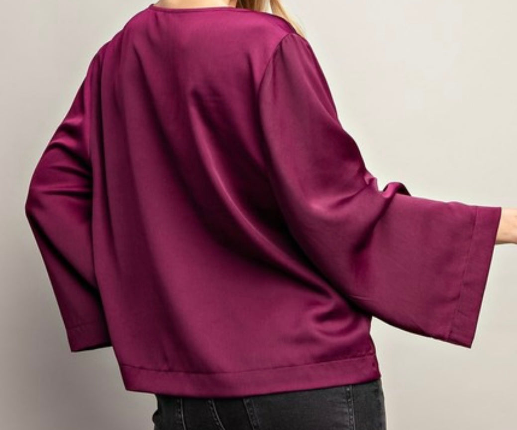 Satin V Neck  GT7297