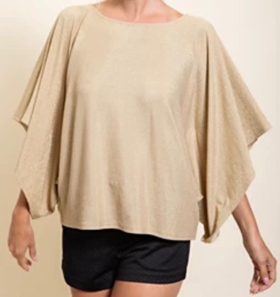 Taupe Collared Top