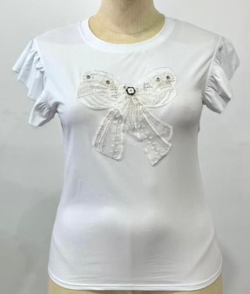 Plus Size Bow Top